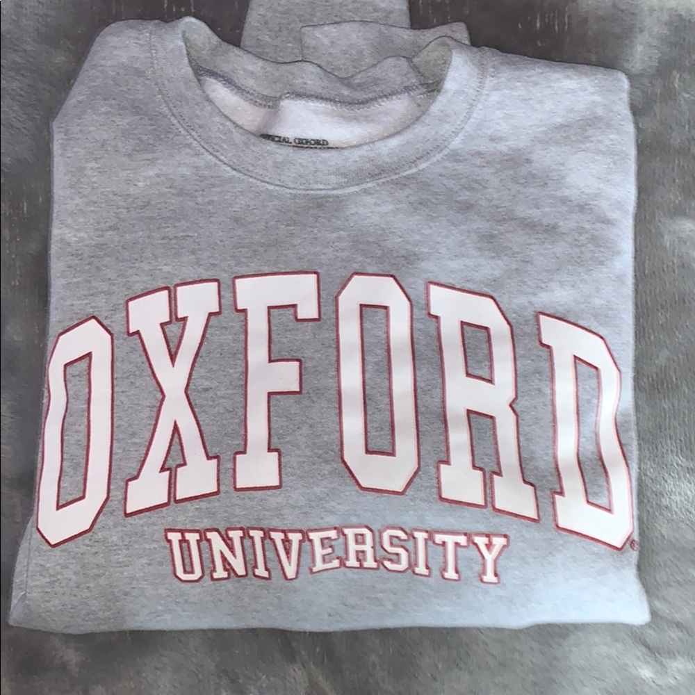 S grey oxford university sweatshirt